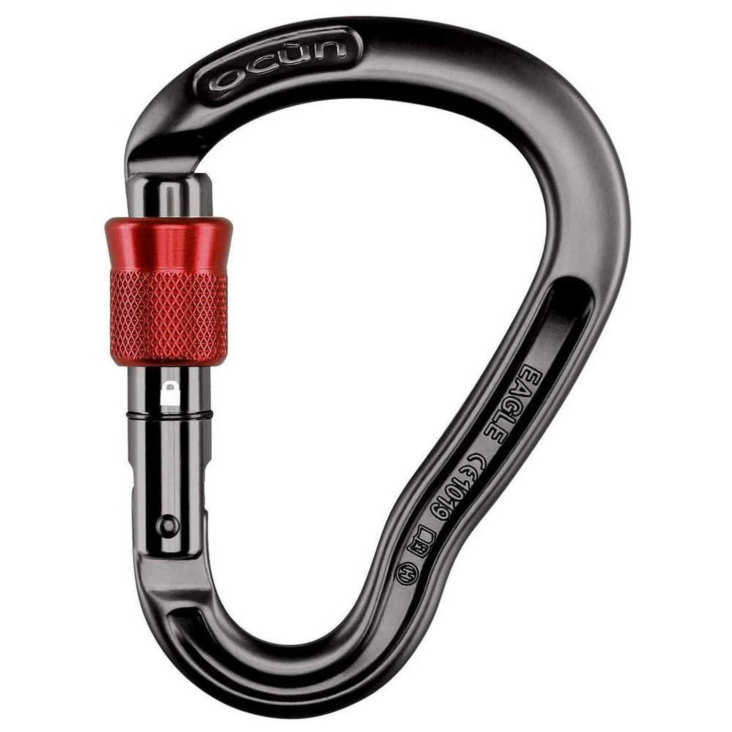 Mosquetón Eagle HMS Screw Antracita/Red, HMS