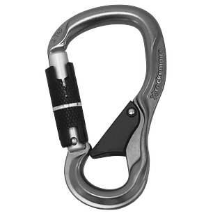 Mosquetón Aluminio HMS 3 Tiempos 24kN 2 TAP 3T Gris - Rock Empire