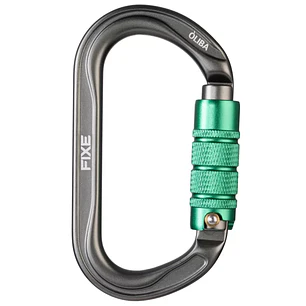 Mosquetón Aluminio Oval 3 Tiempos 25kN Óliba Triple Lock – Fixe