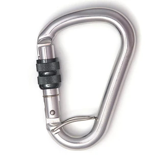 Mosquetón Aluminio HMS Rosca 25kN Anti-Giro Lotus - Fixe