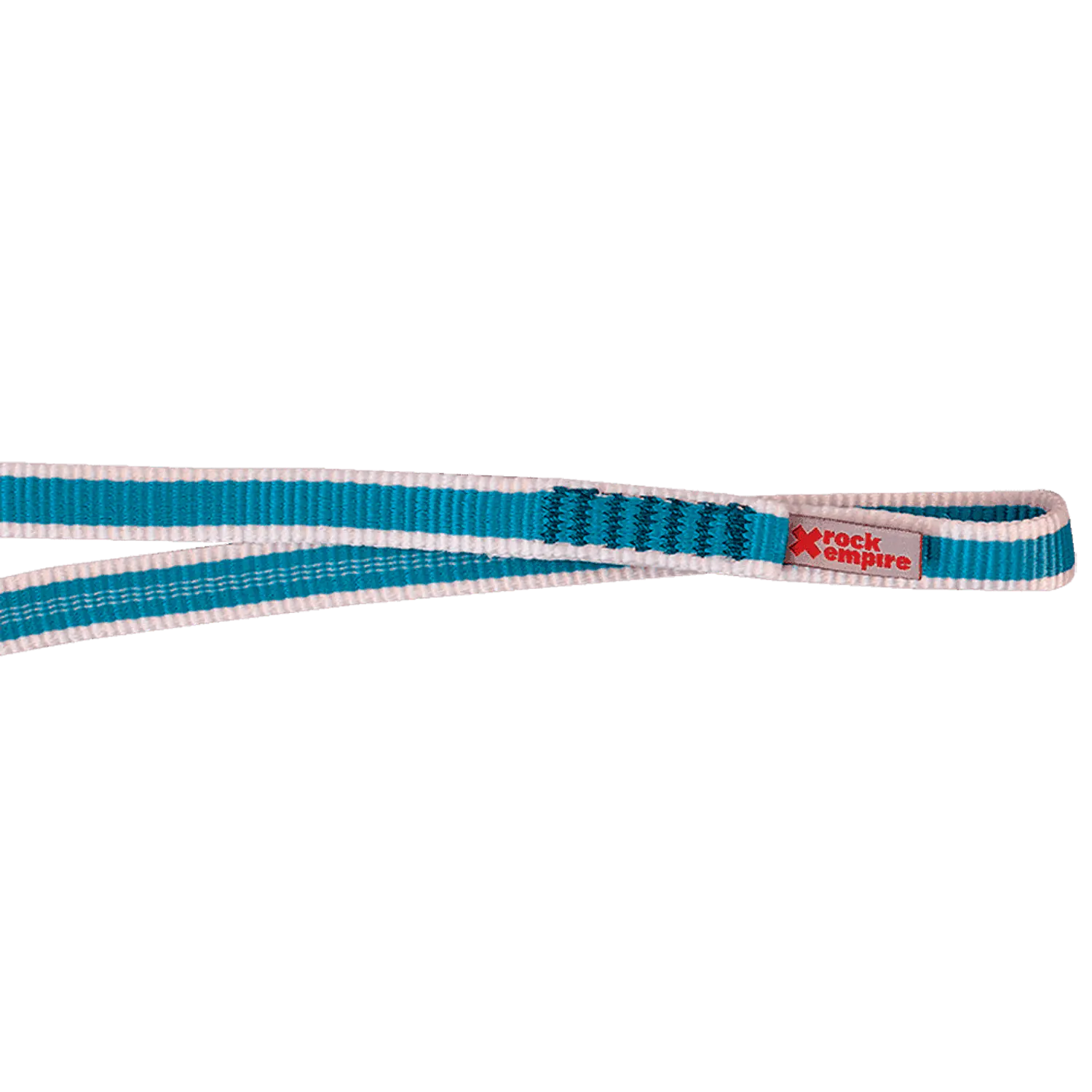 Anilla de Anclaje Plana Nylon 120 cm x 16 mm 22kN calipso/blanco - Rock Empire