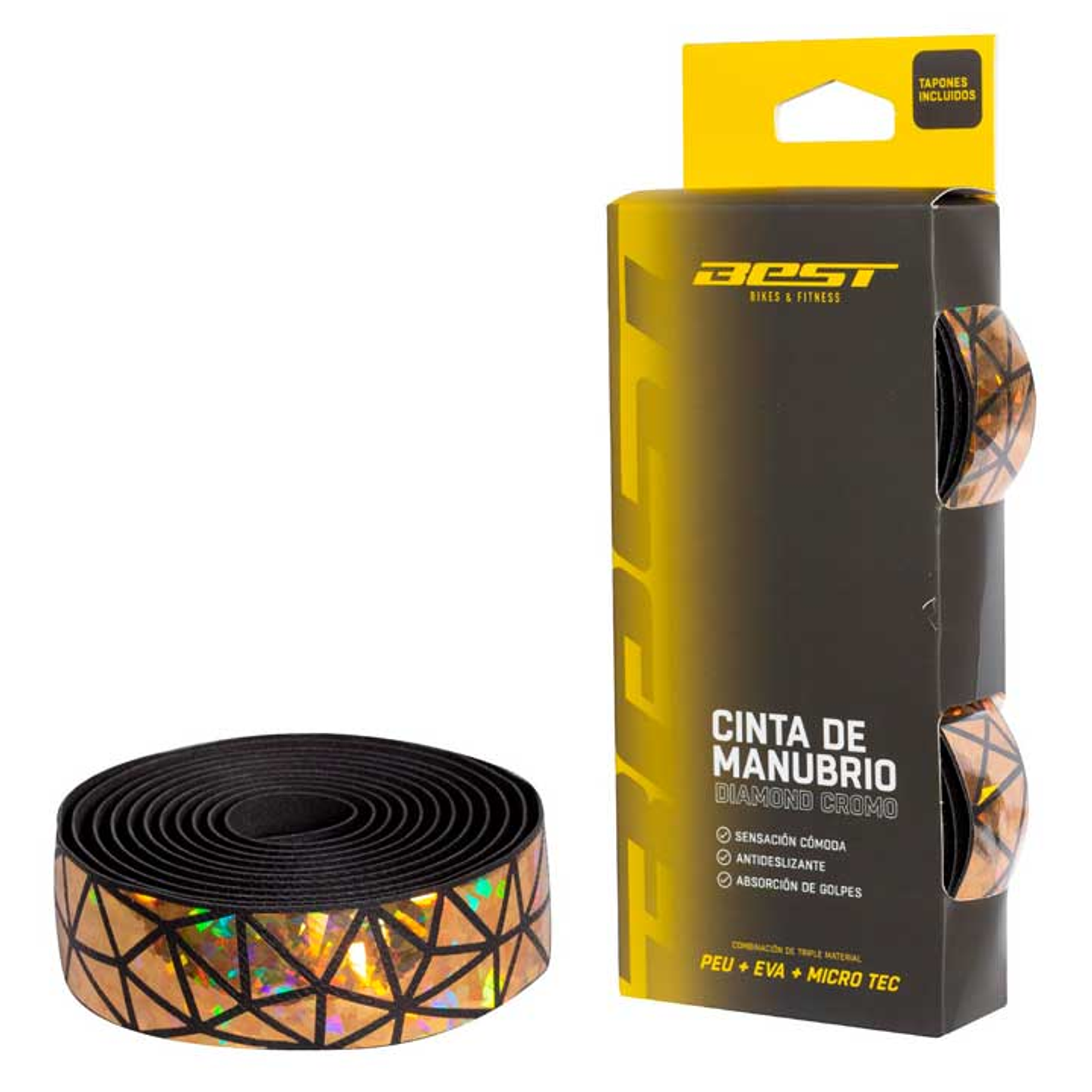 CINTA DE MANUBRIO BEST DIAMOND CROMO 1