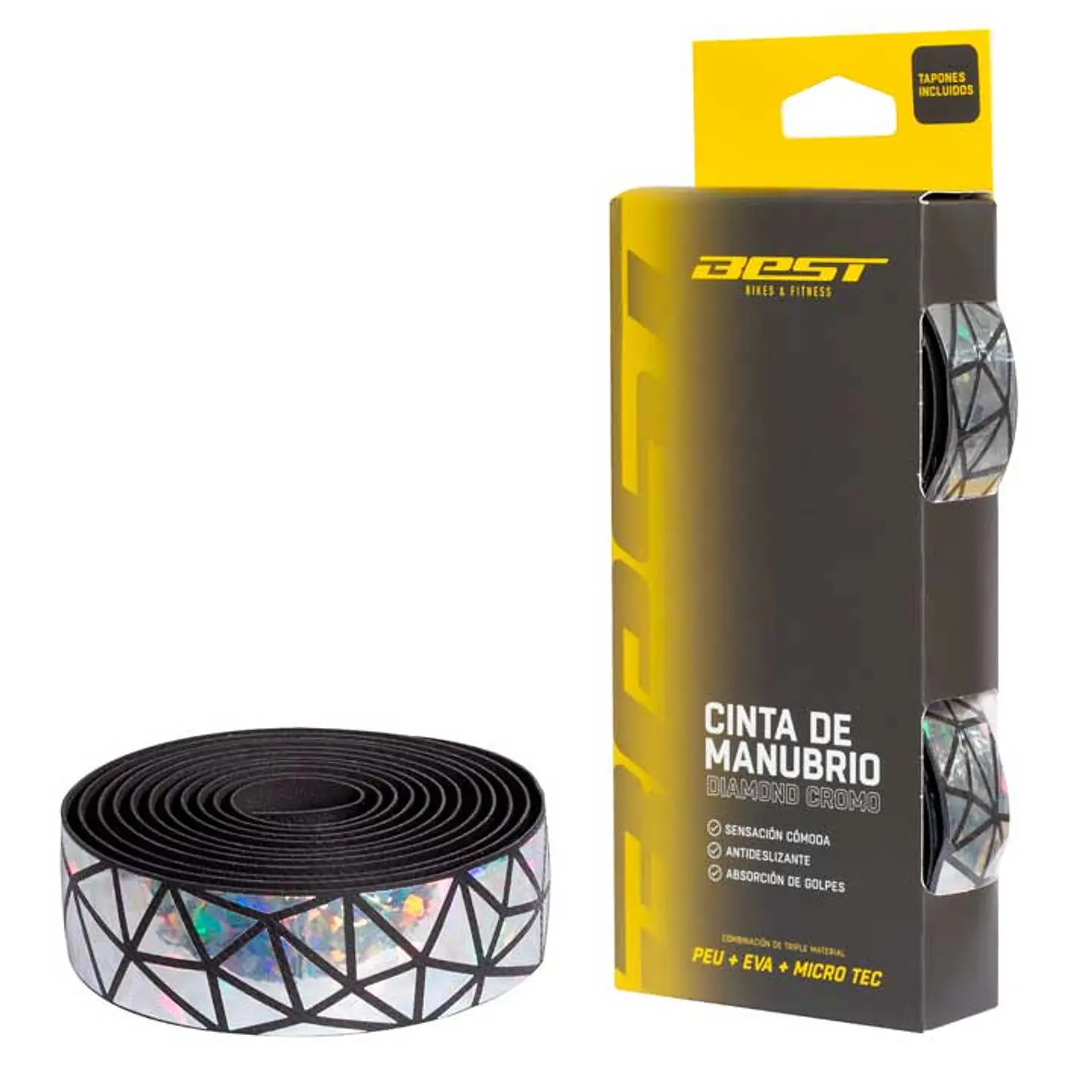 CINTA DE MANUBRIO BEST DIAMOND CROMO 2