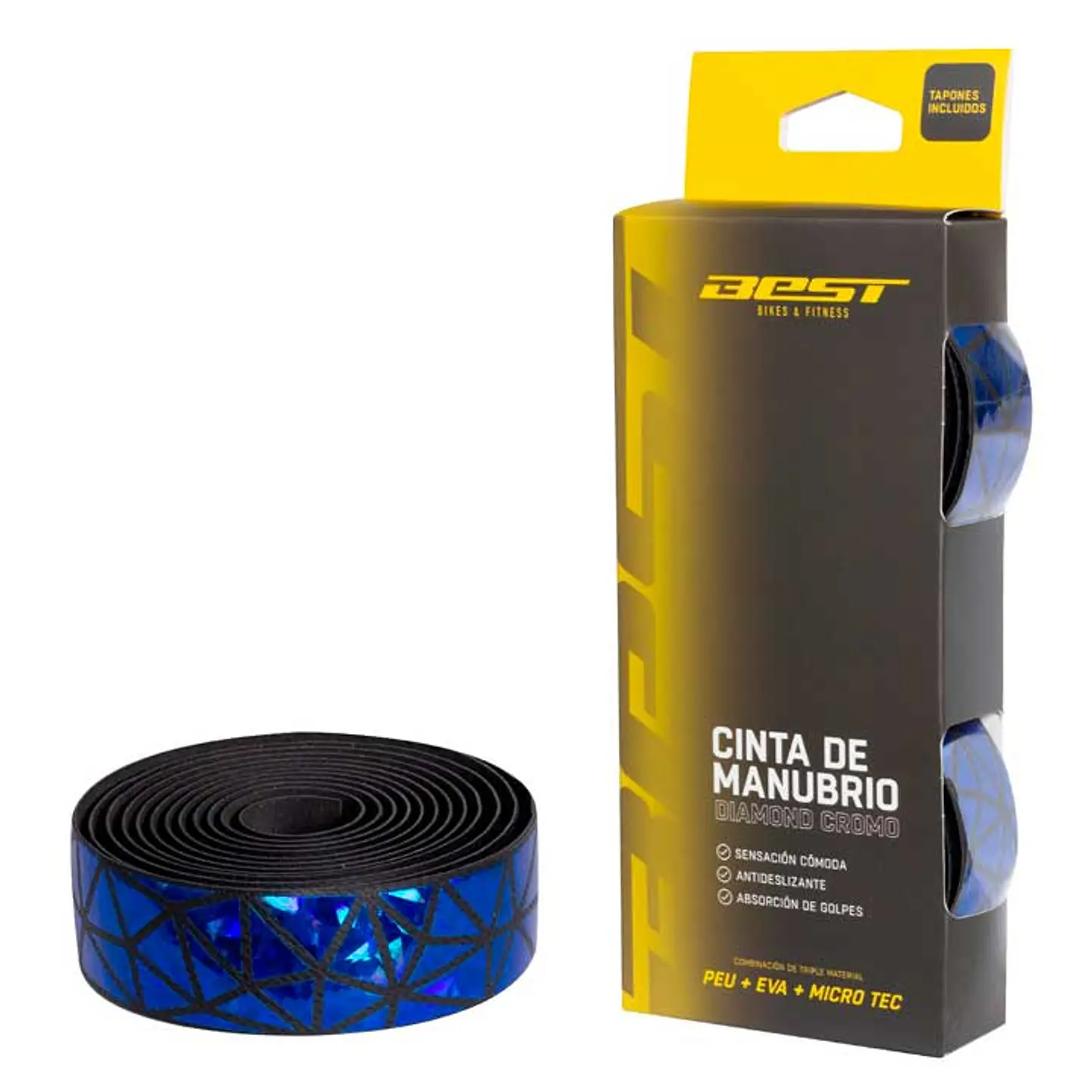 CINTA DE MANUBRIO BEST DIAMOND CROMO 3