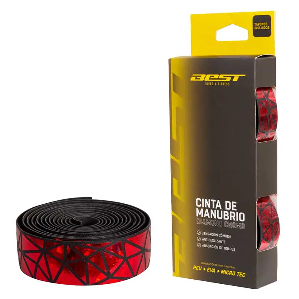 CINTA DE MANUBRIO BEST DIAMOND CROMO 5