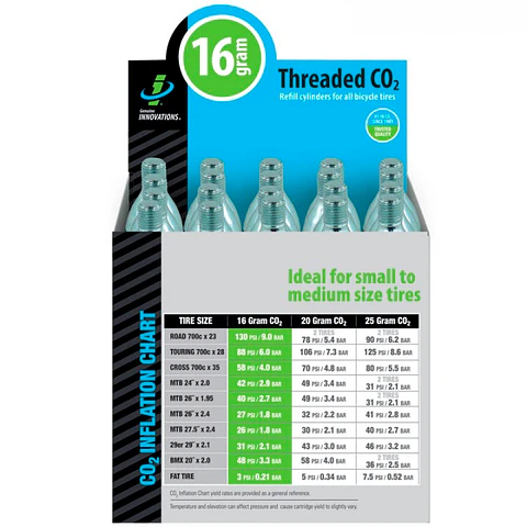 CARTUCHOS CO2 16G GENUINE INNOVATIONS 20pcs