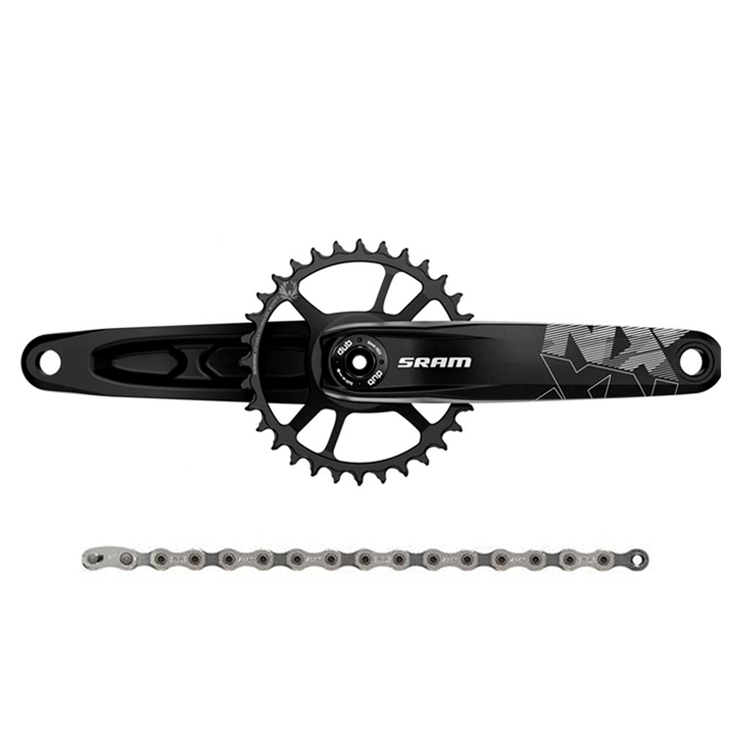 KIT TRANSMISION SRAM NX DUB 175MM 12V  3