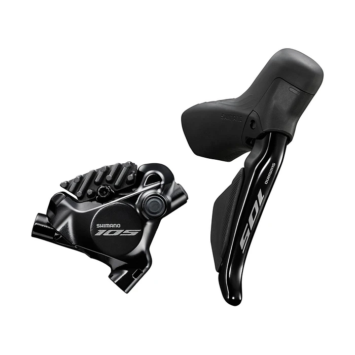 Set Pinze Freno A Disco Idraulico Shimano 105 BR-R7170 Per Bici Da Corsa - Attacco Piatto, Anteriore E Posteriore