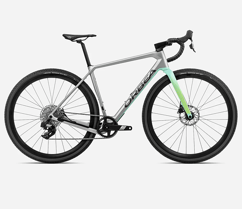 BICICLETA ORBEA TERRA M41 E TEAM 1X M STONE SILVER - ICE GREEN 