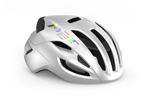 CASCO MET RIVALE MIPS CE WHITE HOLOGRAPHIC