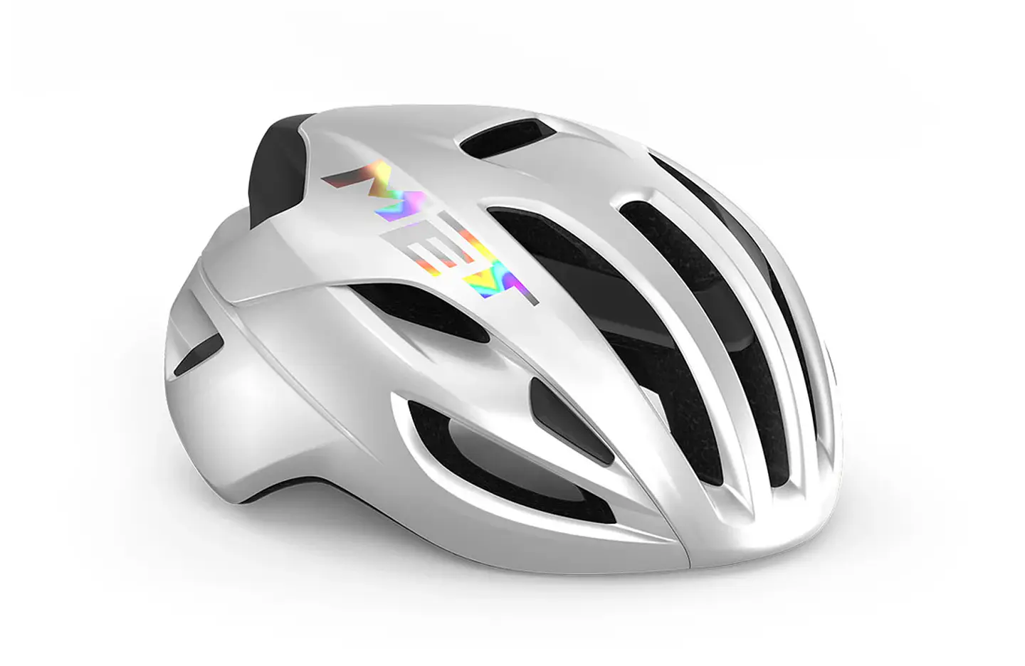 CASCO MET RIVALE MIPS CE WHITE HOLOGRAPHIC 1