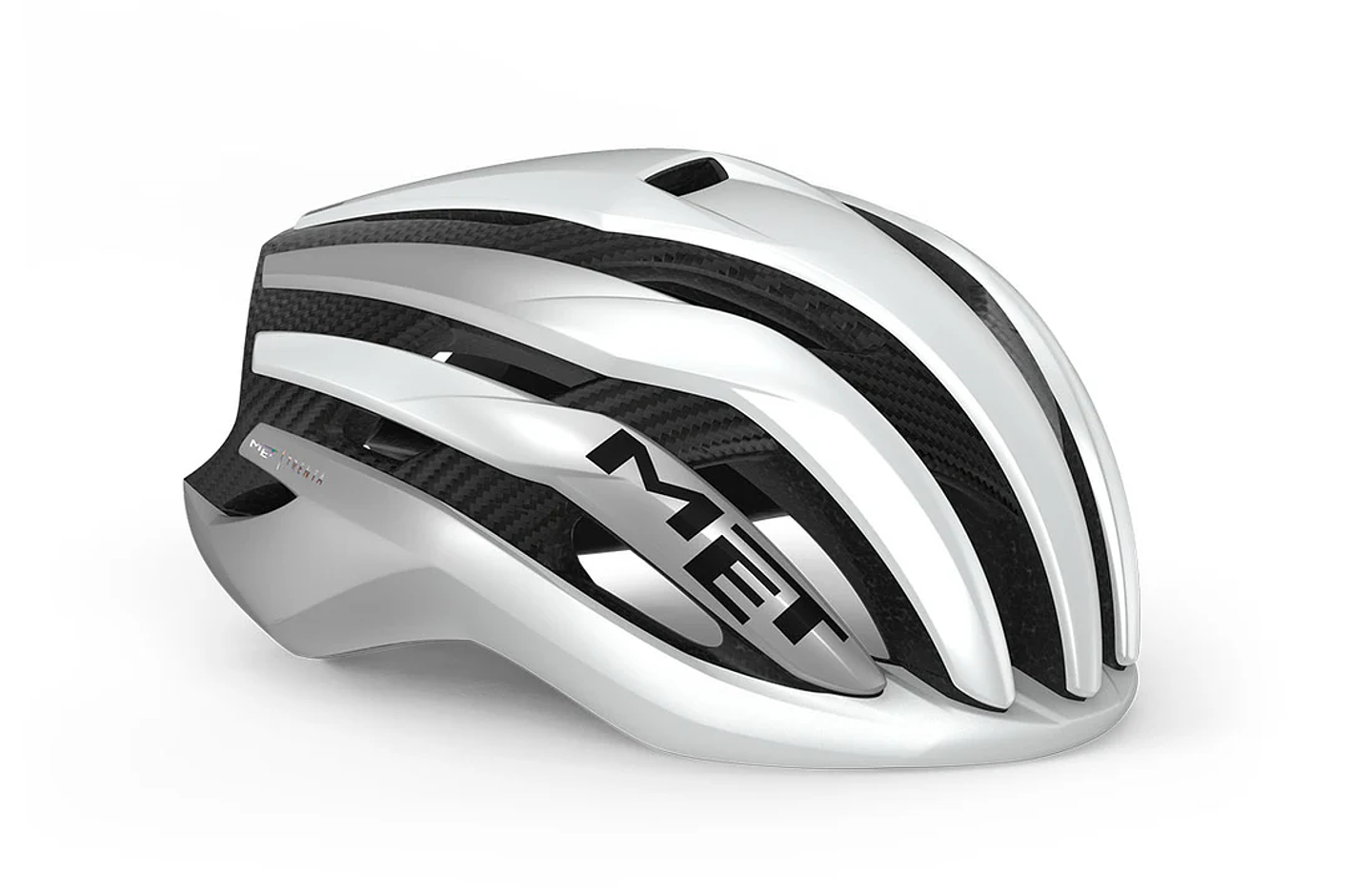 CASCO MET TRENTA 3K CARBON MIPS CE WHITE SILVER 1