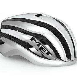 CASCO MET TRENTA 3K CARBON MIPS CE WHITE SILVER