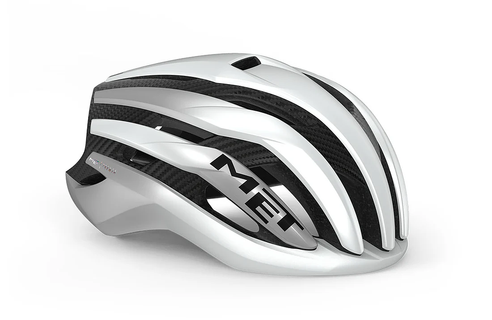 CASCO MET TRENTA 3K CARBON MIPS CE WHITE SILVER 1