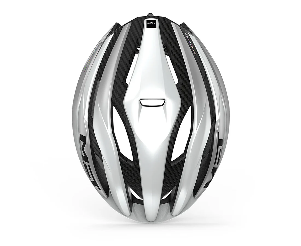 CASCO MET TRENTA 3K CARBON MIPS CE WHITE SILVER 4