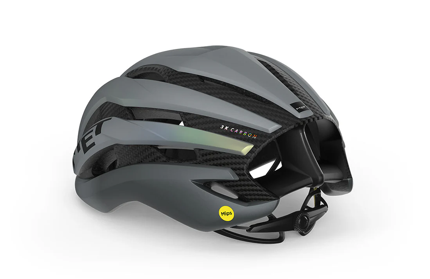 CASCO MET TRENTA 3K CARBON MIPS CE GRAY IRIDESENT  3