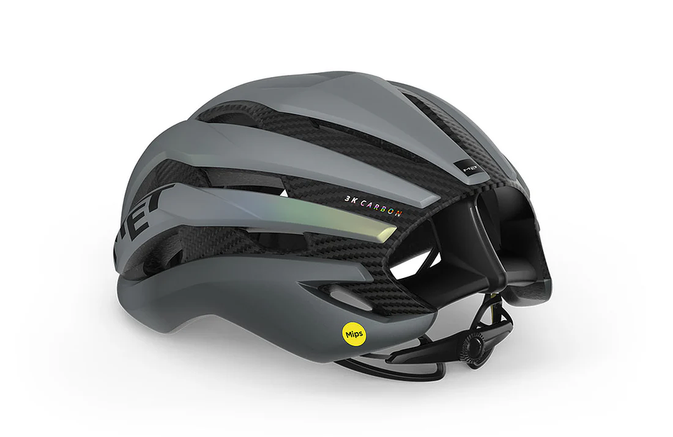 CASCO MET TRENTA 3K CARBON MIPS CE GRAY IRIDESENT  3