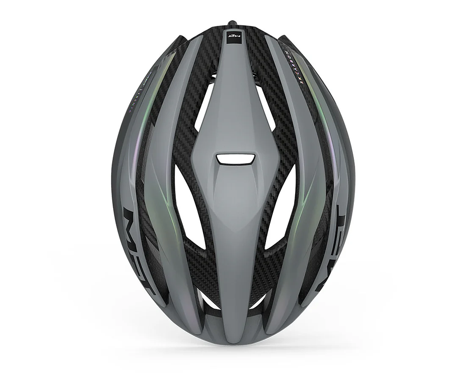 CASCO MET TRENTA 3K CARBON MIPS CE GRAY IRIDESENT  4