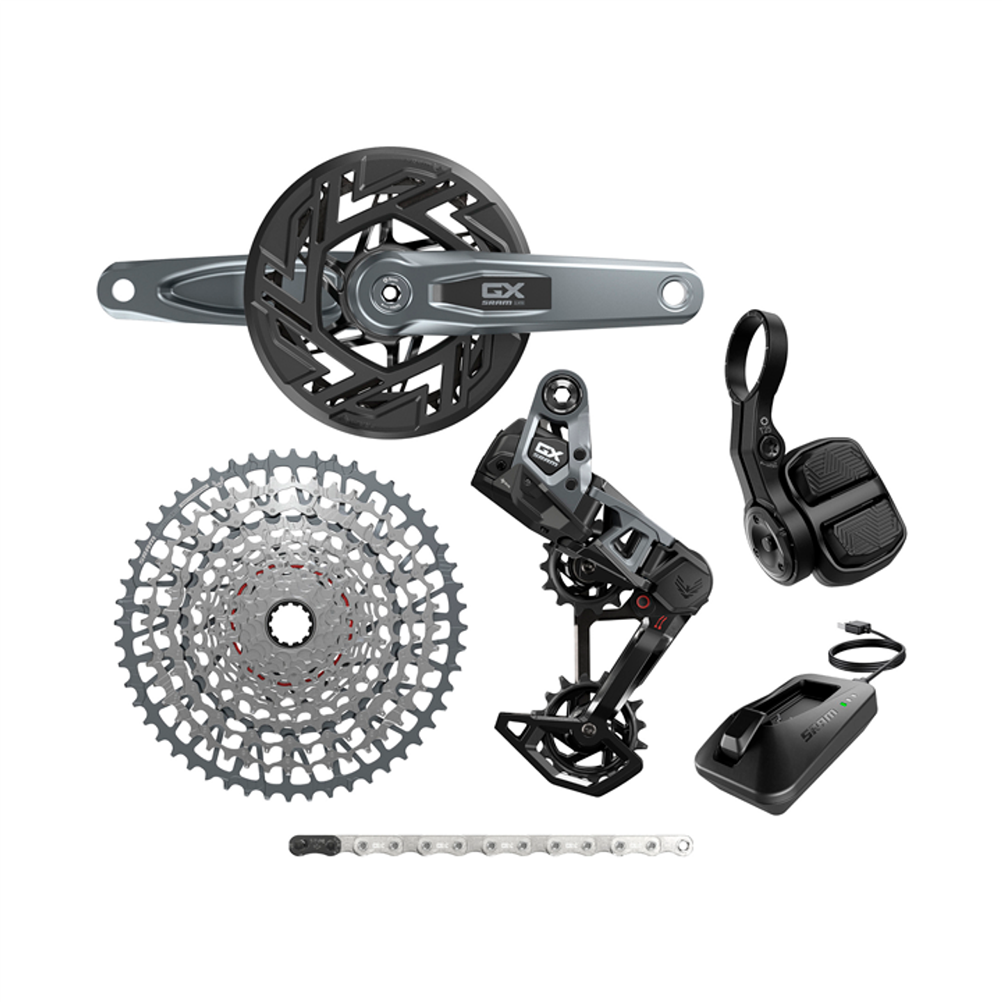 Grupo SRAM Eagle GX AXS T-Type BOSCH 36T 10-52T 160mm 1