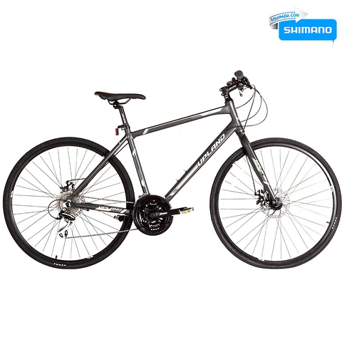 BICICLETA UPLAND LS380-M ARO 700 24V, TALLA 19 DISC MEC, GRIS OSCURO
