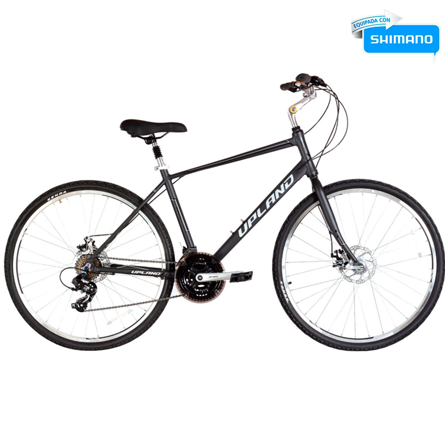 BICICLETA UPLAND BURGESS ARO 700 21V, TALLA 19 DISC MEC, BLACK 1