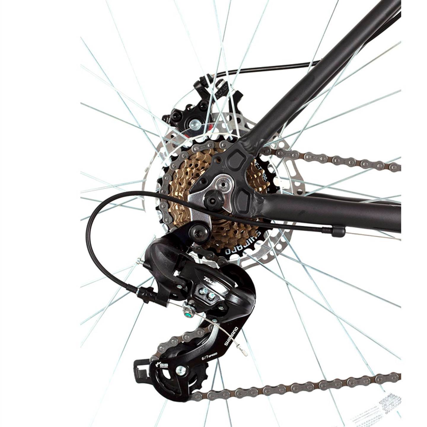 BICICLETA UPLAND BURGESS ARO 700 21V, TALLA 19 DISC MEC, BLACK 2