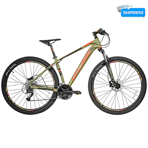 BICICLETA UPLAND VANGUARD 500-29ER ARO 29 27V, TALLA 17.5 DISC HID, VERDE