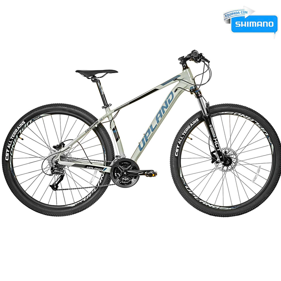 BICICLETA UPLAND VANGUARD 500-29ER ARO 29 27V, TALLA 17.5 DISC HID, VERDE 7