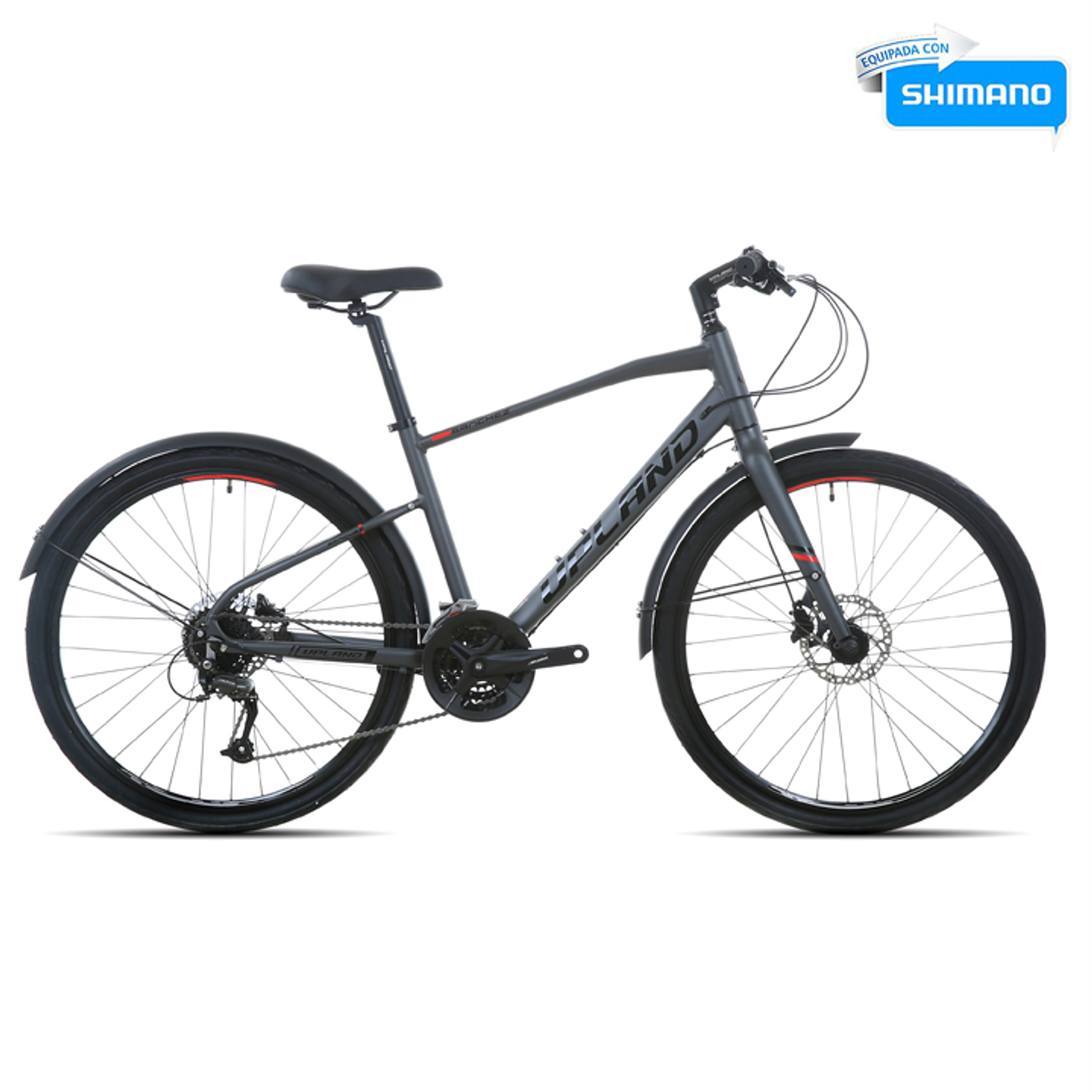 BICICLETA UPLAND SANCHEZ ARO 27.5 27V, TALLA 17 DISCO HIRÁULICO, SHIMANO ALTUS, DARK GREY 1
