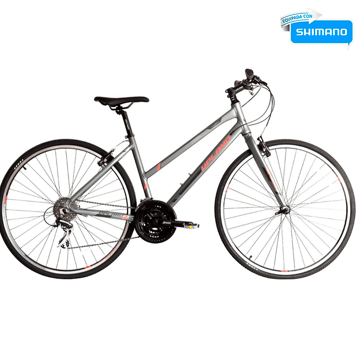 BICICLETA UPLAND LS380-L ARO 27.5 24V, TALLA 17 V BRAKE ,GRIS CLARO 1