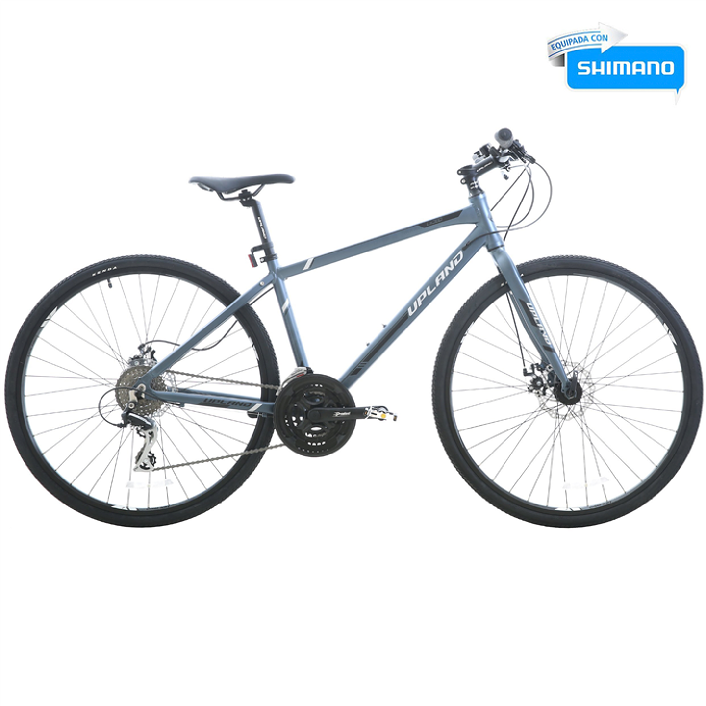 BICICLETA UPLAND LS380-M ARO 700 24V, TALLA 18 DISC MEC , AZUL 1