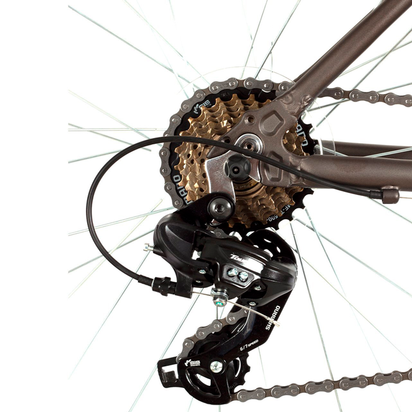 BICICLETA UPLAND EMILY ARO 700 21V, TALLA 17 V BRAKE, GRIS OSCURA 2