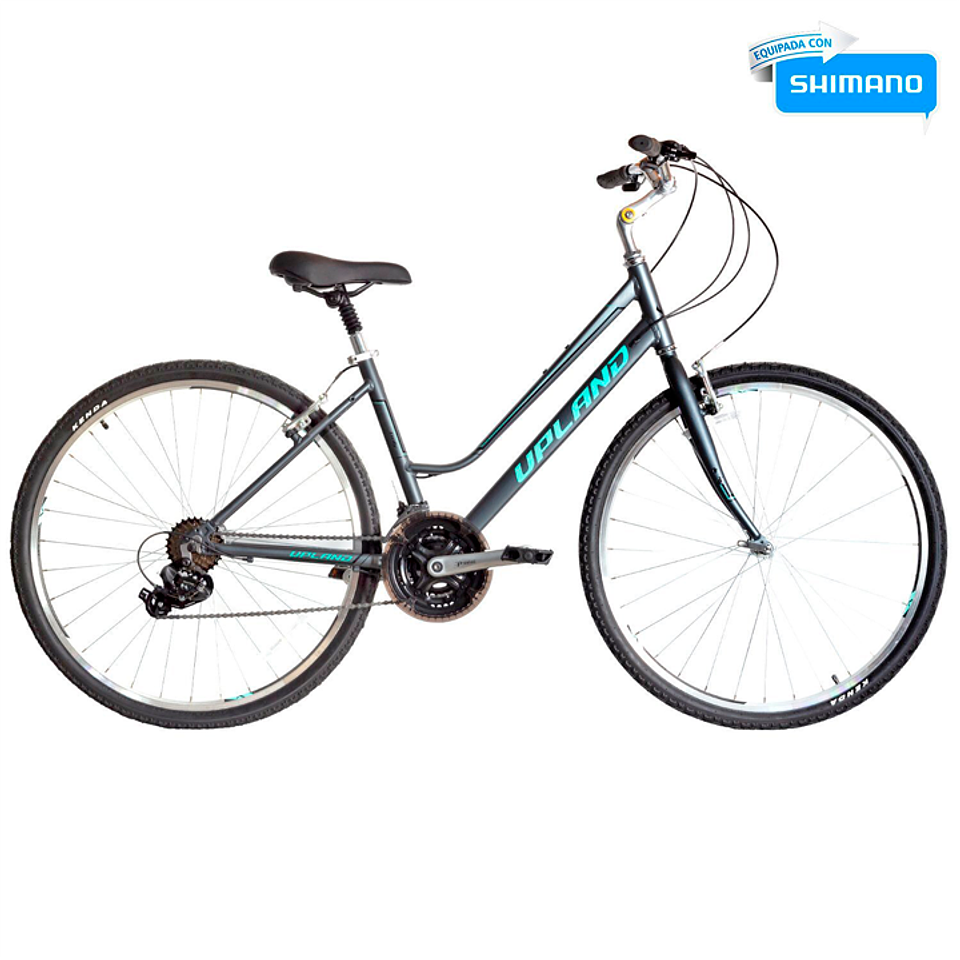 BICICLETA UPLAND EMILY ARO 700 21V, TALLA 17 V BRAKE, GRIS CLARO 1