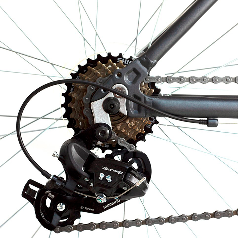 BICICLETA UPLAND EMILY ARO 700 21V, TALLA 17 V BRAKE, GRIS CLARO 2