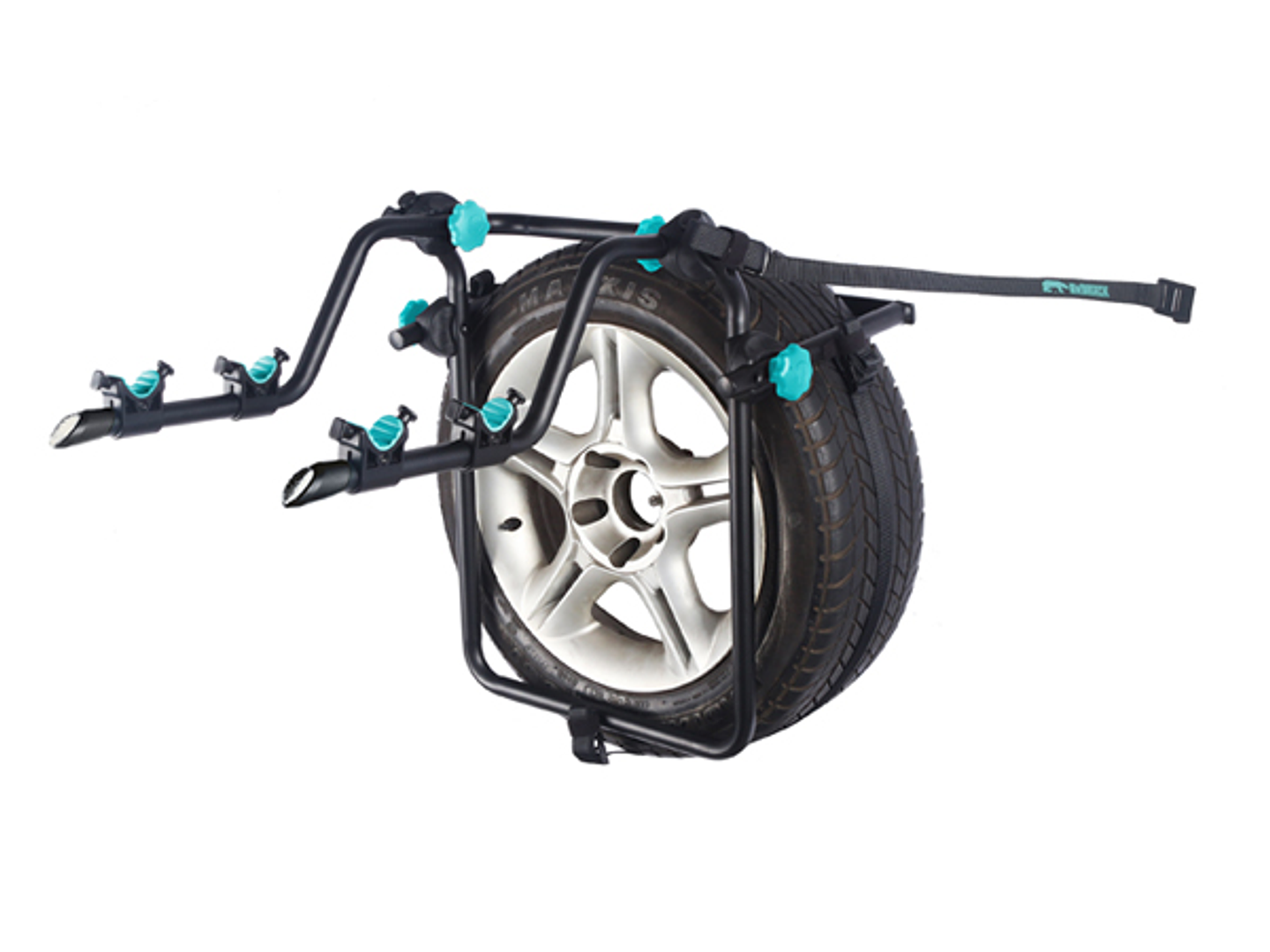 PORTA BICICLETA BEARACK PARA 2 BICIS RUEDA TRASERA JEEP 1