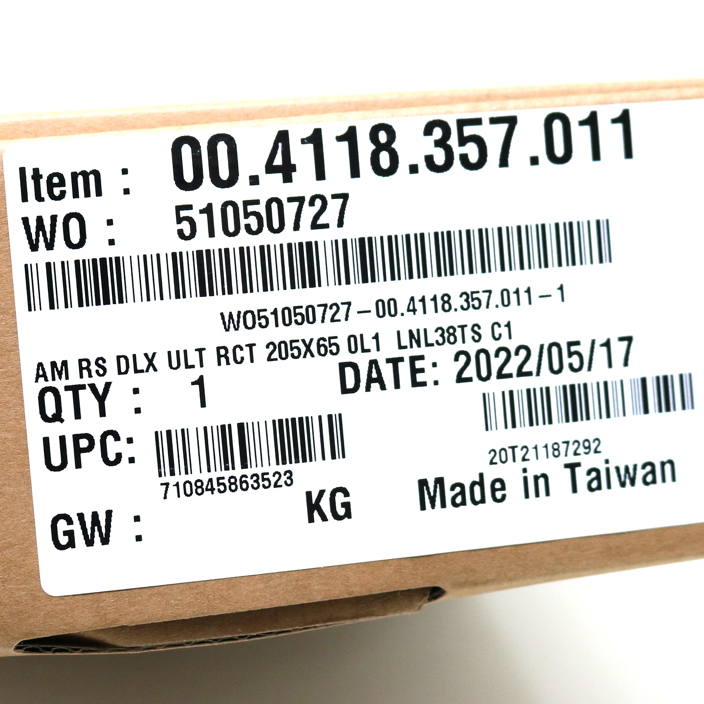 SHOCK ROCKSHOX DELUXE ULTIMATE RCT DEBON 205x57.5mm TRUNNION ESTANDAR 4