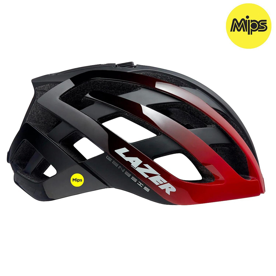 CASCO LAZER GENESIS MIPS CE RED BLACK  1