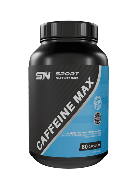 SUPLEMENTO SPORT NUTRITION CAFEINE MAX 60 CAPSULAS