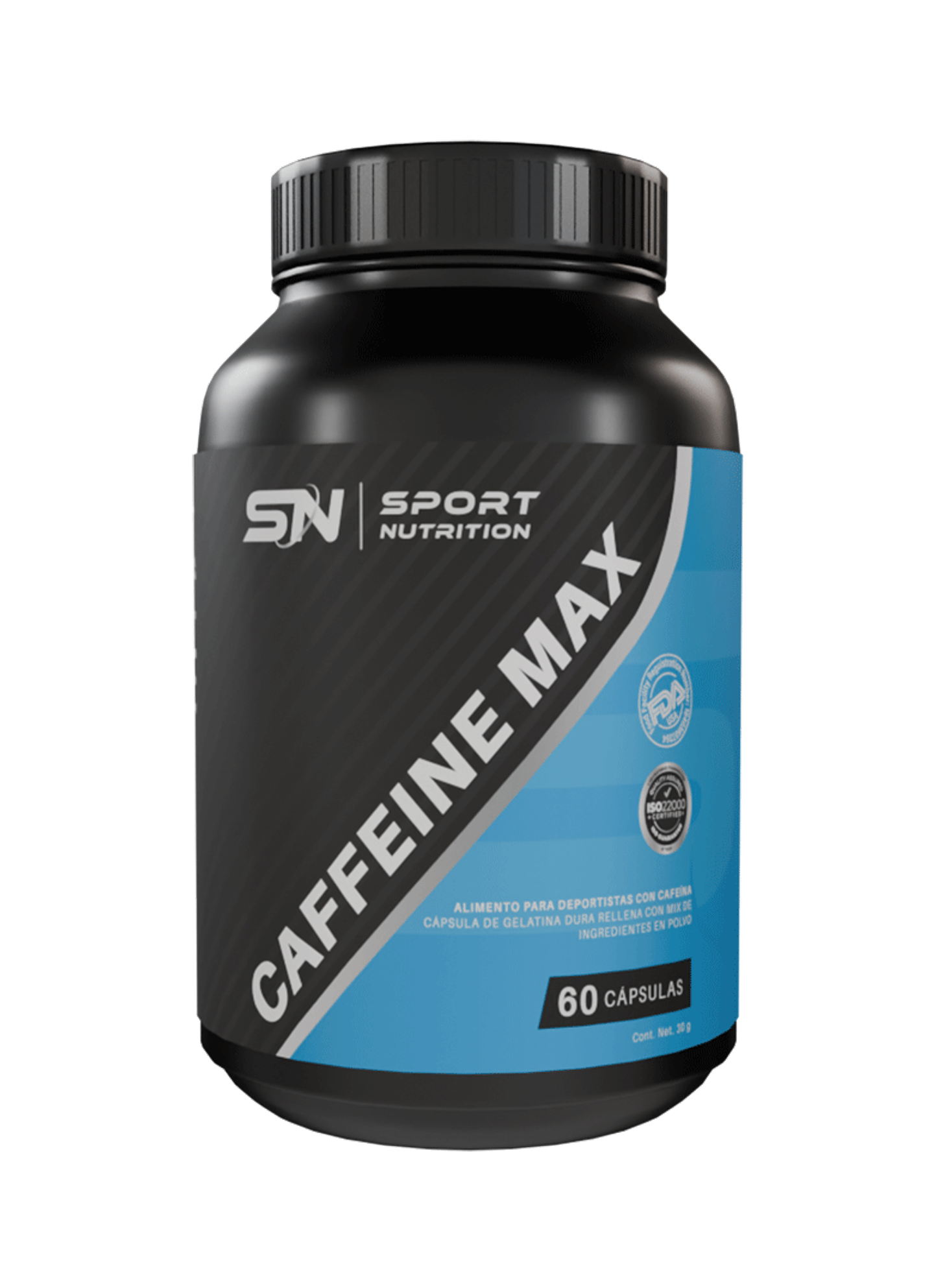 SUPLEMENTO SPORT NUTRITION CAFEINE MAX 60 CAPSULAS 1