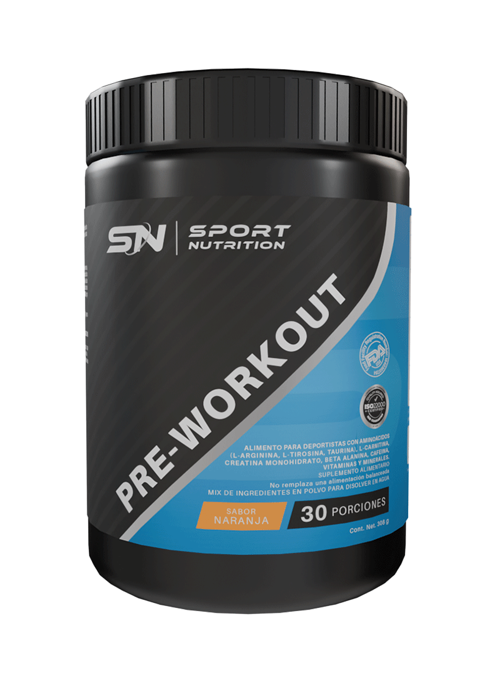SUPLEMENTO SPORT NUTRITION PRE-WORKOUT 300 GRS. 1