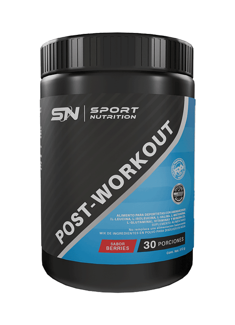 SUPLEMENTO SPORT NUTRITION POST-WORKOUT 300 GRS