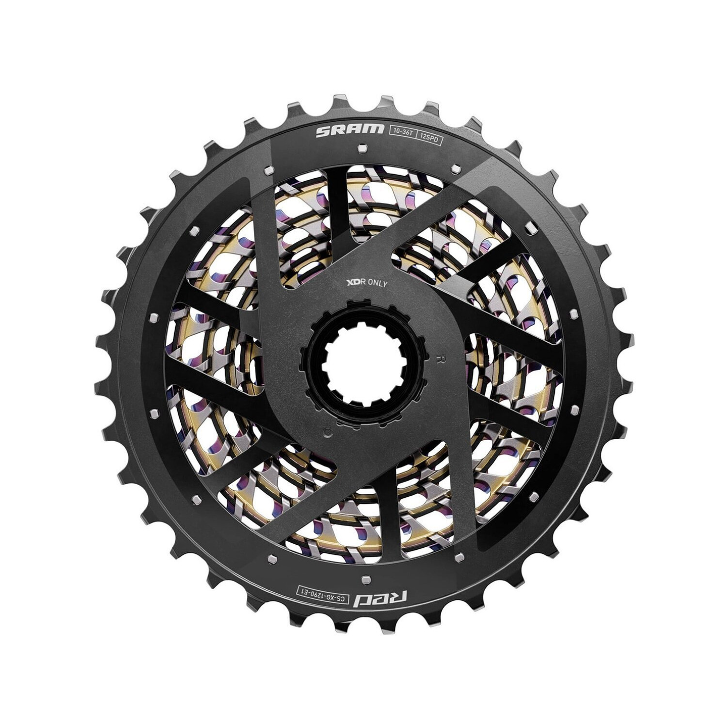 PIÑON SRAM RED XDR X-DONE XG-1290 10-36T 12V RAINBOW 3