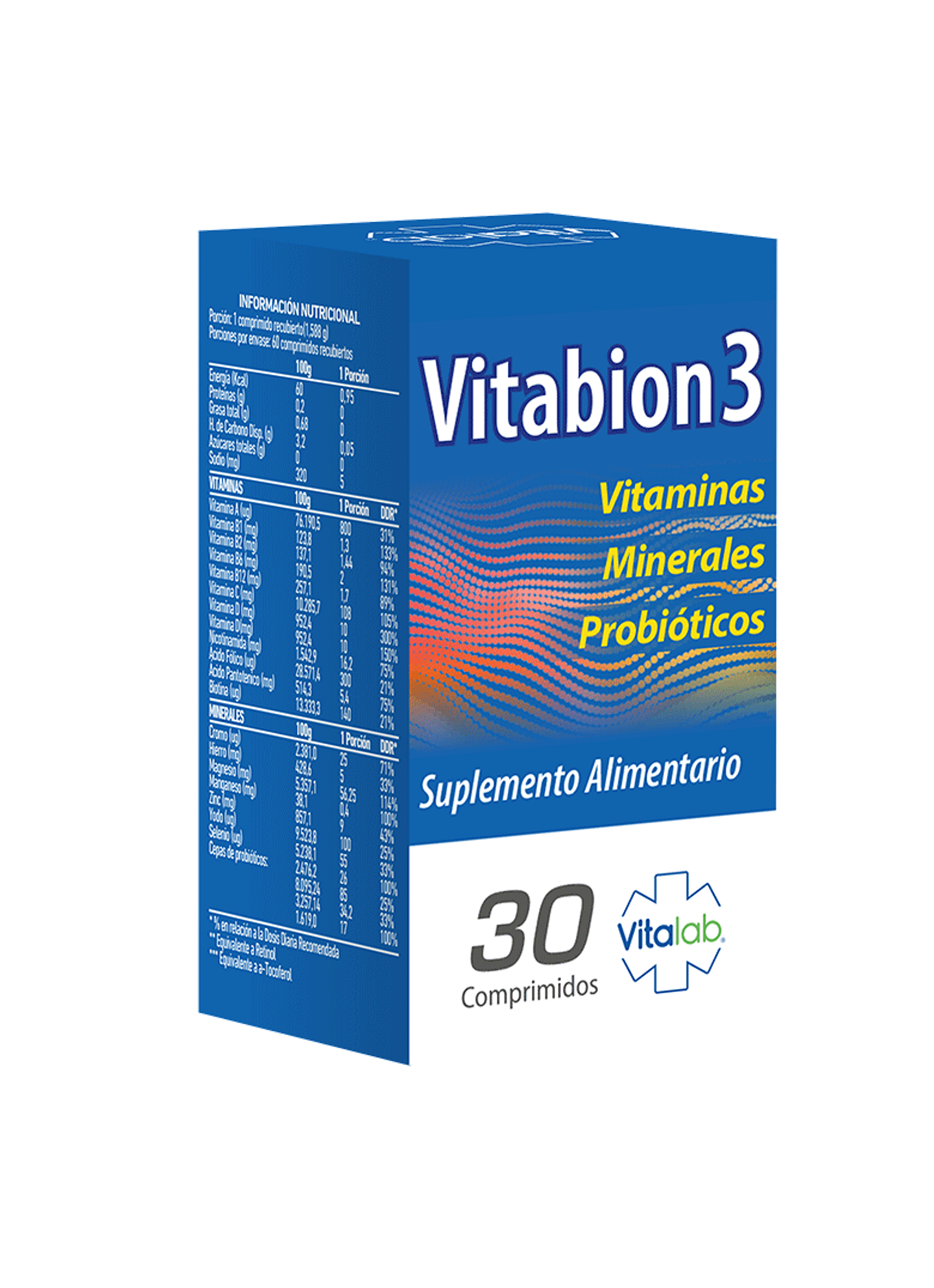 VITAMINA VITABION 3 30 COMPRIMIDOS 1