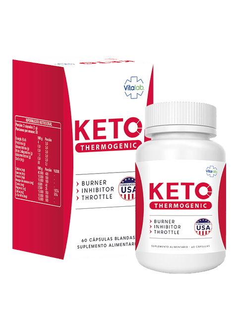 ELIMINADOR DE GRASA KETO THERM 60 CAPSULAS