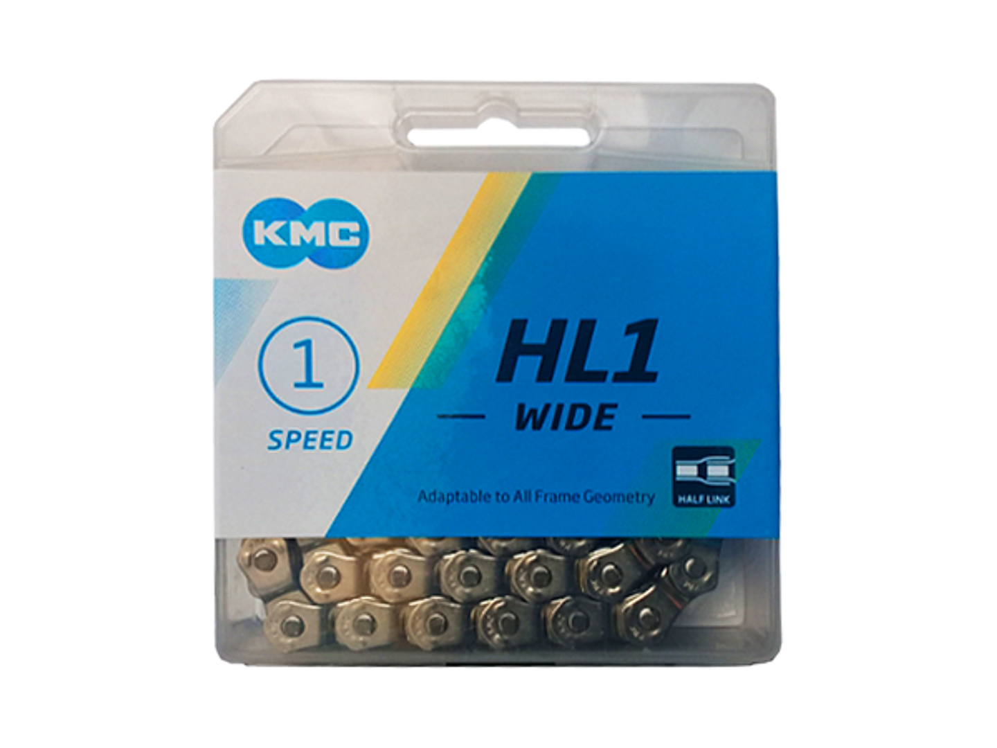 CADENA KMC HL1 WIDE SILVER 1/2 ESLAVON 1