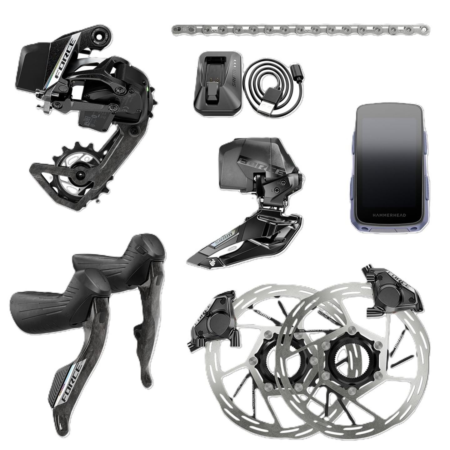 GROUP SET SRAM FORCE E1 HDR AXS + HAMMERHEAD KAROO 1
