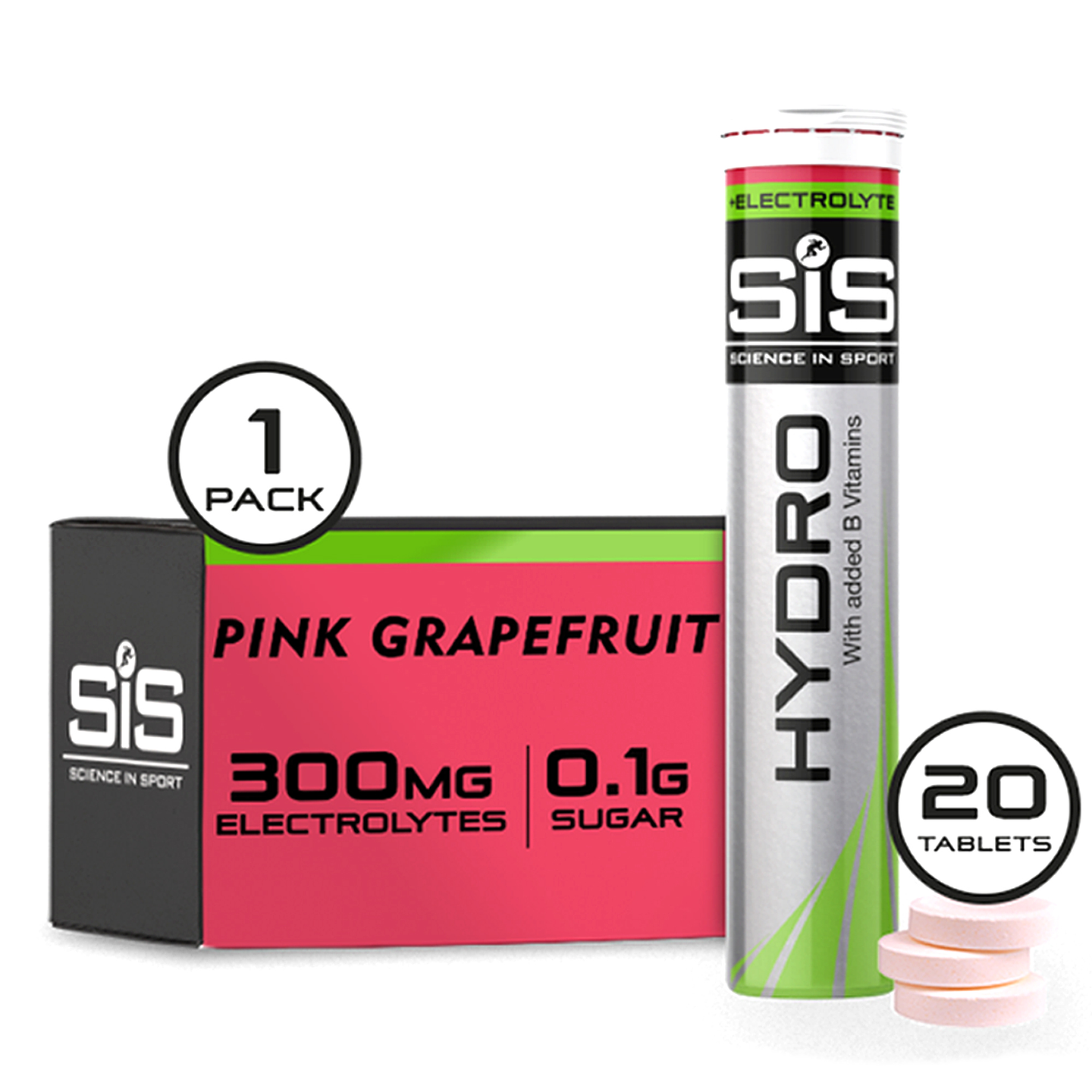 TABLETAS ELECTROLITOS SIS HYDRO 20T CAJA CON 8U BERRY 1