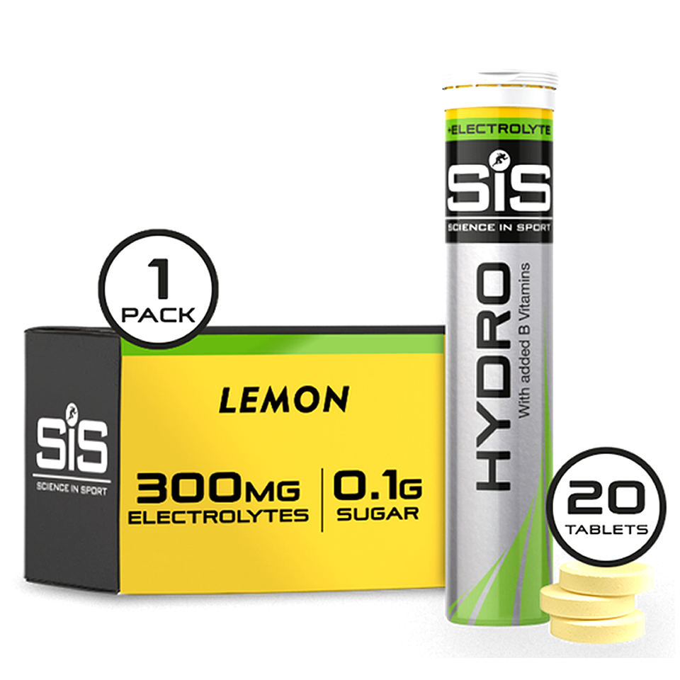 TABLETAS ELECTROLITOS SIS HYDRO 20T CAJA CON 8U LIMON 1
