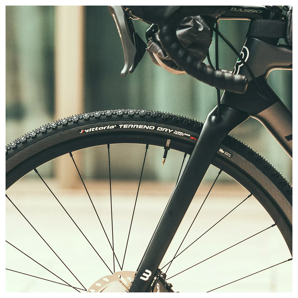 NEUMÁTICO VITTORIA TERRENO DRY 700X37 GRAVEL ANTH-BLK-BLK G2.0 TLR / FOLDABLEGRAVEL ENDURANCE 3