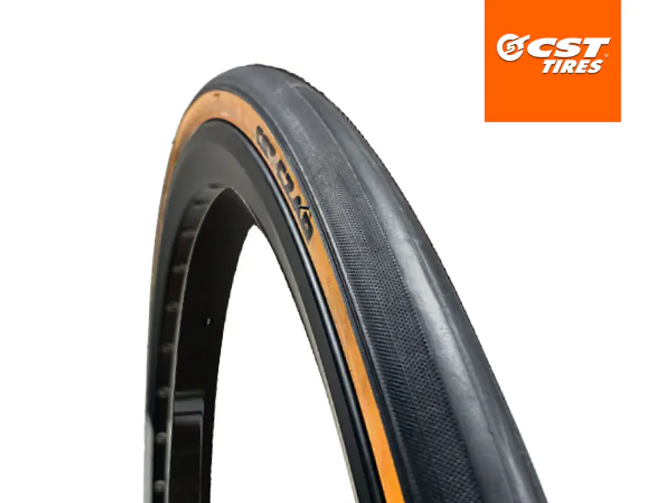 NEUMÁTICO DE RUTA CST CZAR 700x25C DOBLE COMPUESTO 27 TPI TANWALL 1